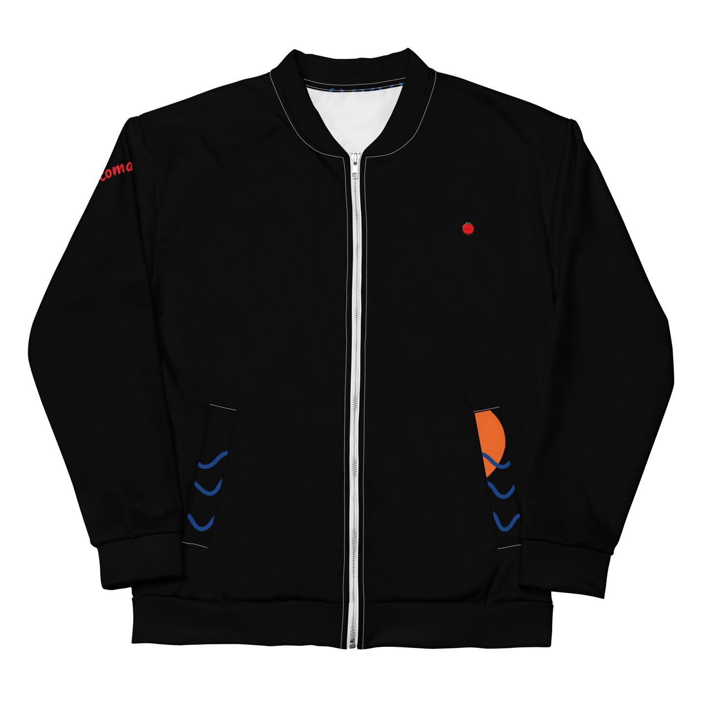 Totomatodomo Logosu - Unisex Siyah Bomber Ceket