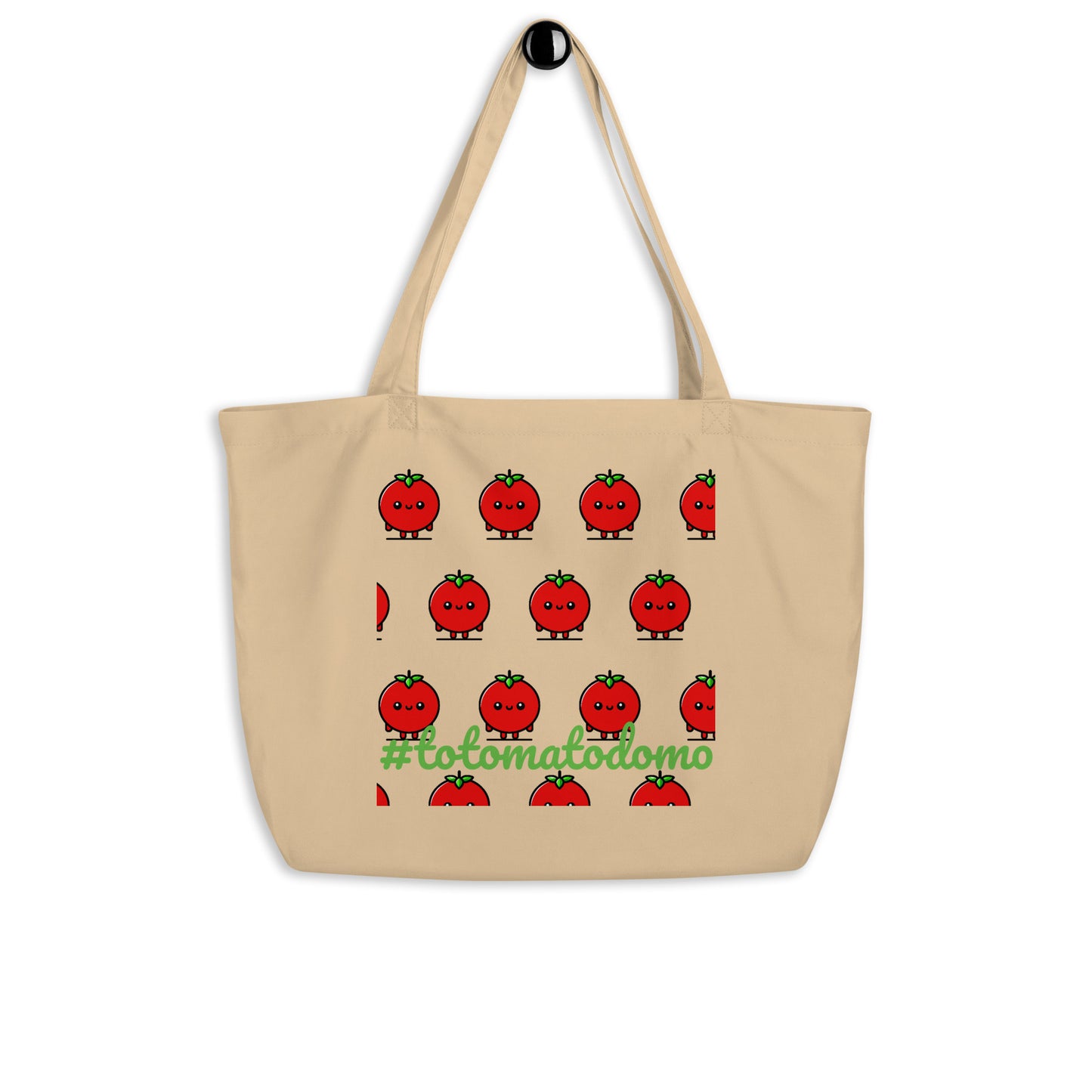 Totomatodomo Logo - Organik Pamuk Bez Çanta (Büyük Boy)