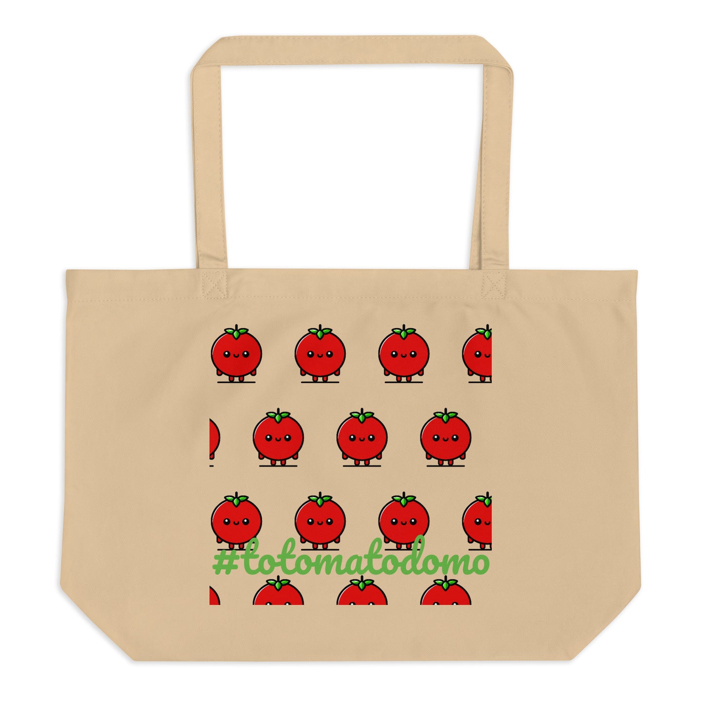 Totomatodomo Logo - Organik Pamuk Bez Çanta (Büyük Boy)