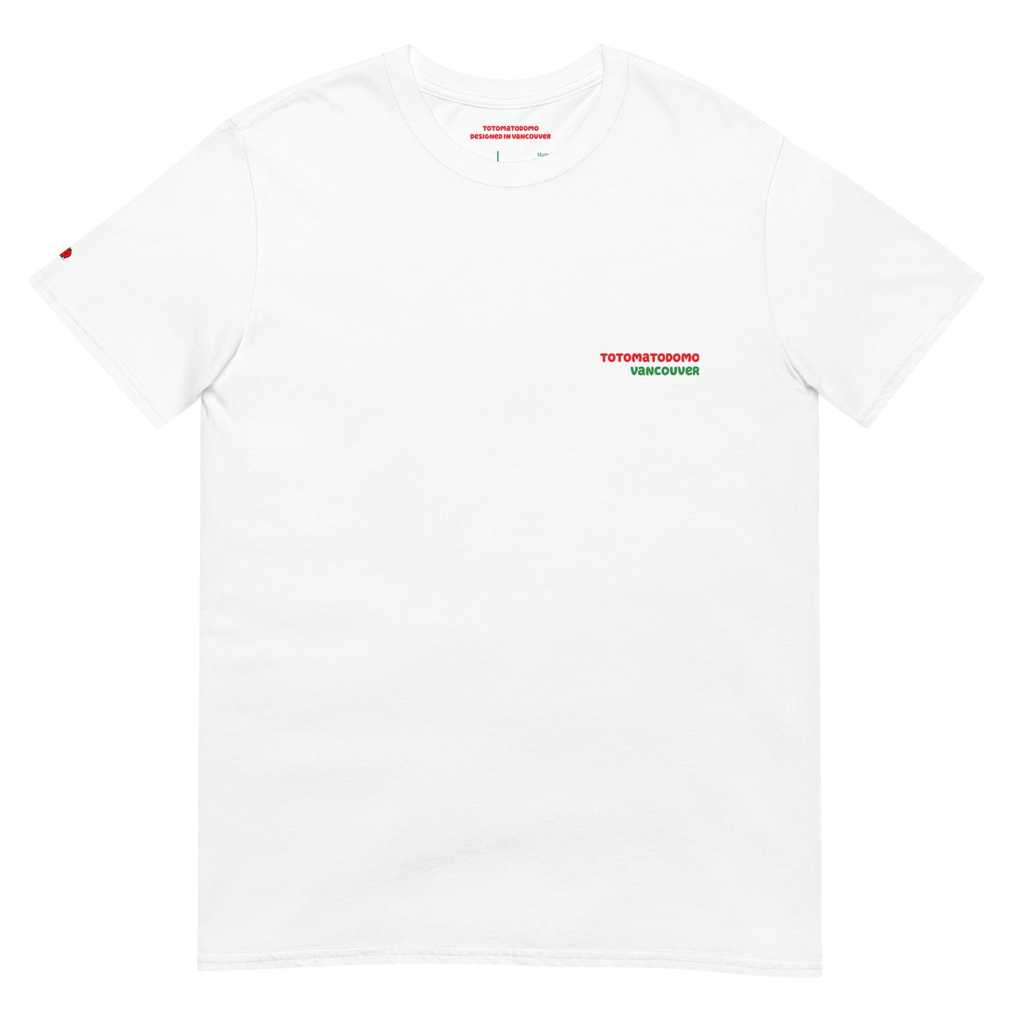 Totomatodomo Unisex Short Sleeve Graphic Tee | Vancouver Red Logo