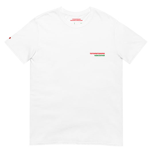 Totomatodomo Unisex Short Sleeve Graphic Tee | Vancouver Red Logo
