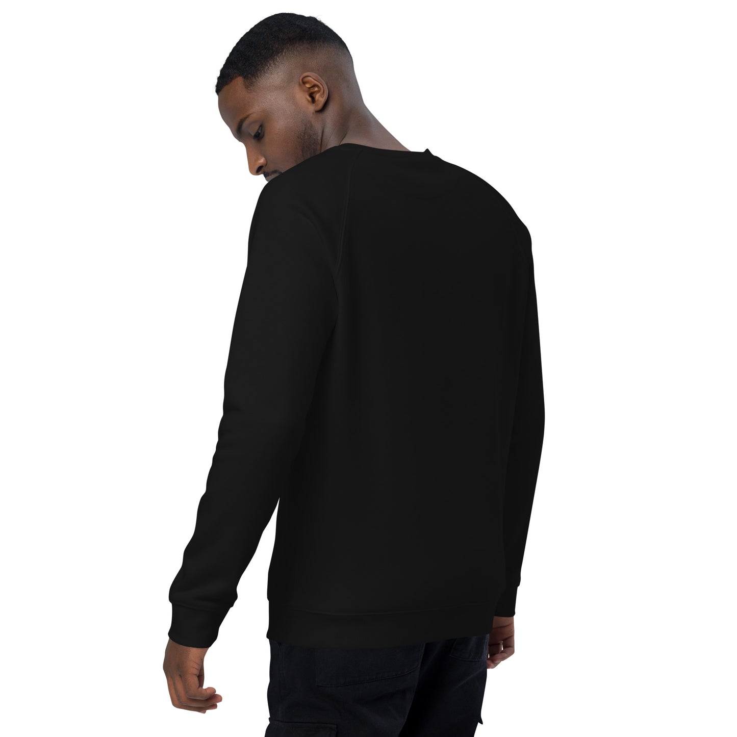 Totomatodomo Logolu Unisex Organik Sweat - Siyah Beyaz