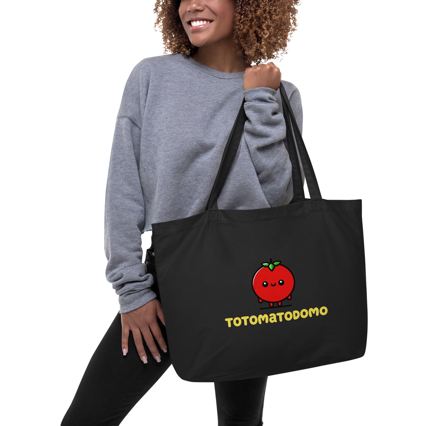 Totomatodomo Unisex Organic Cotton Reusable Tote Bag