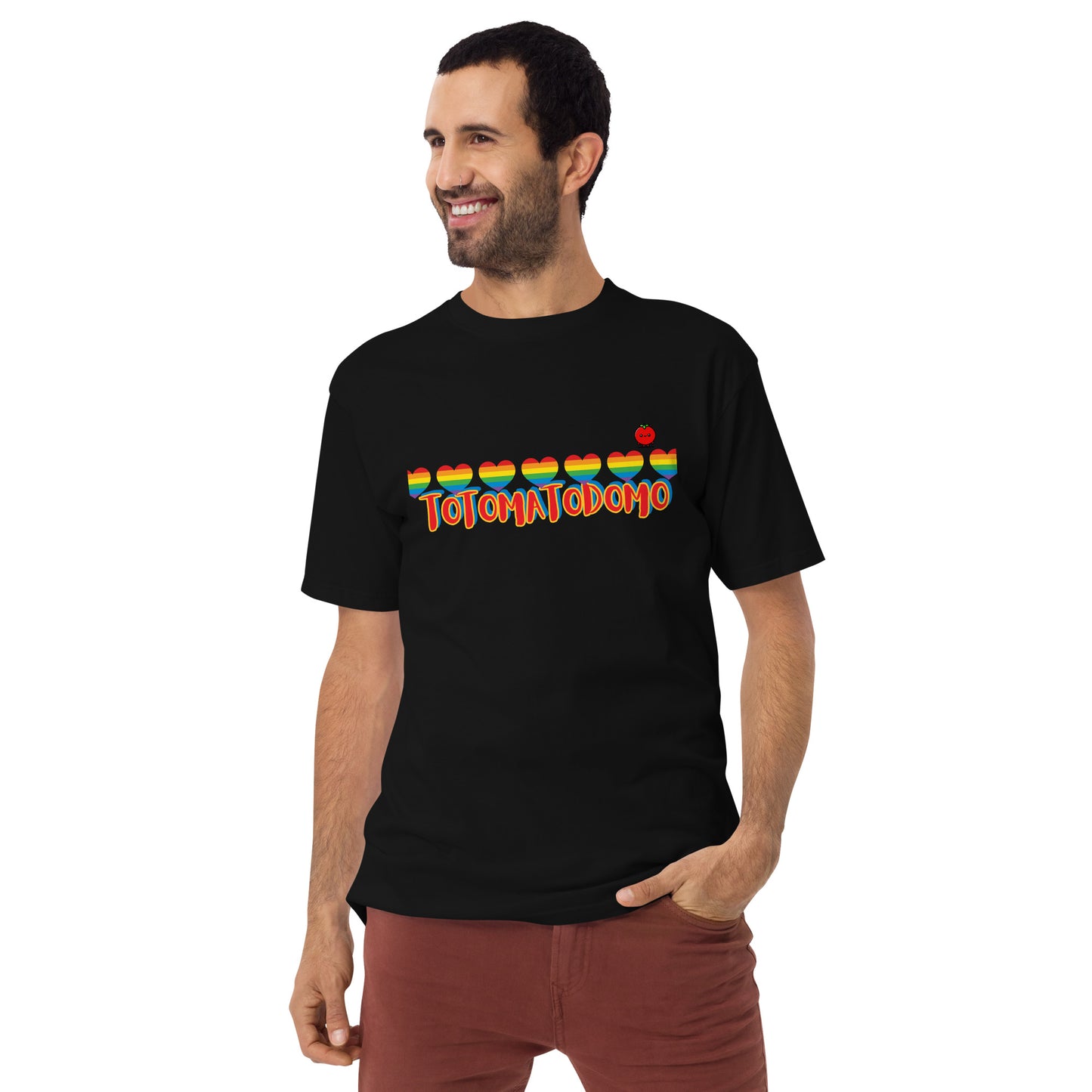 Totomatodomo Limited Edition Unisex Pride Hearts Premium Tee