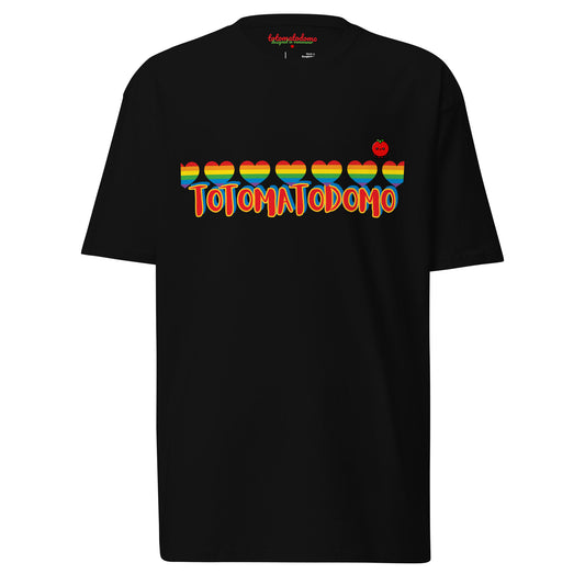 Totomatodomo Limited Edition Unisex Pride Hearts Premium Tee