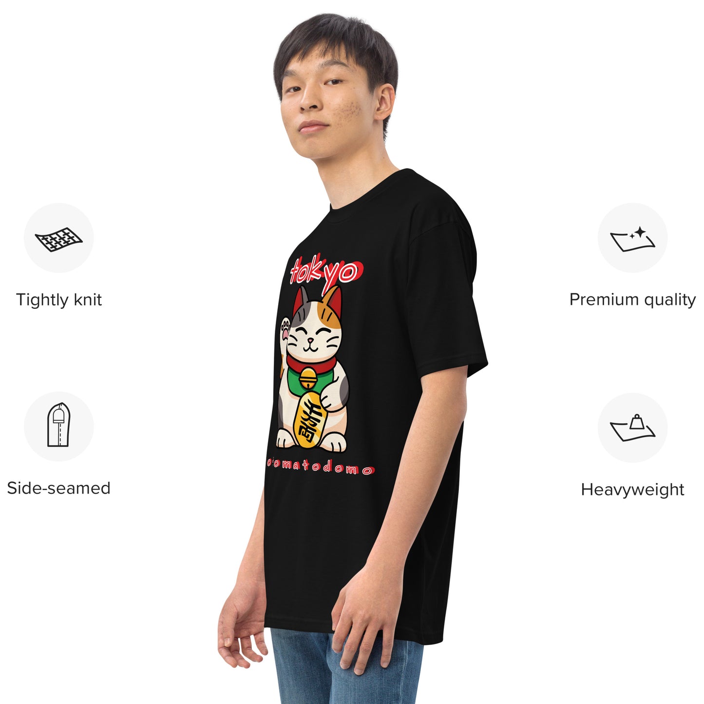 Totomatodomo Unisex Tokyo Maneki-Neko Premium Tee