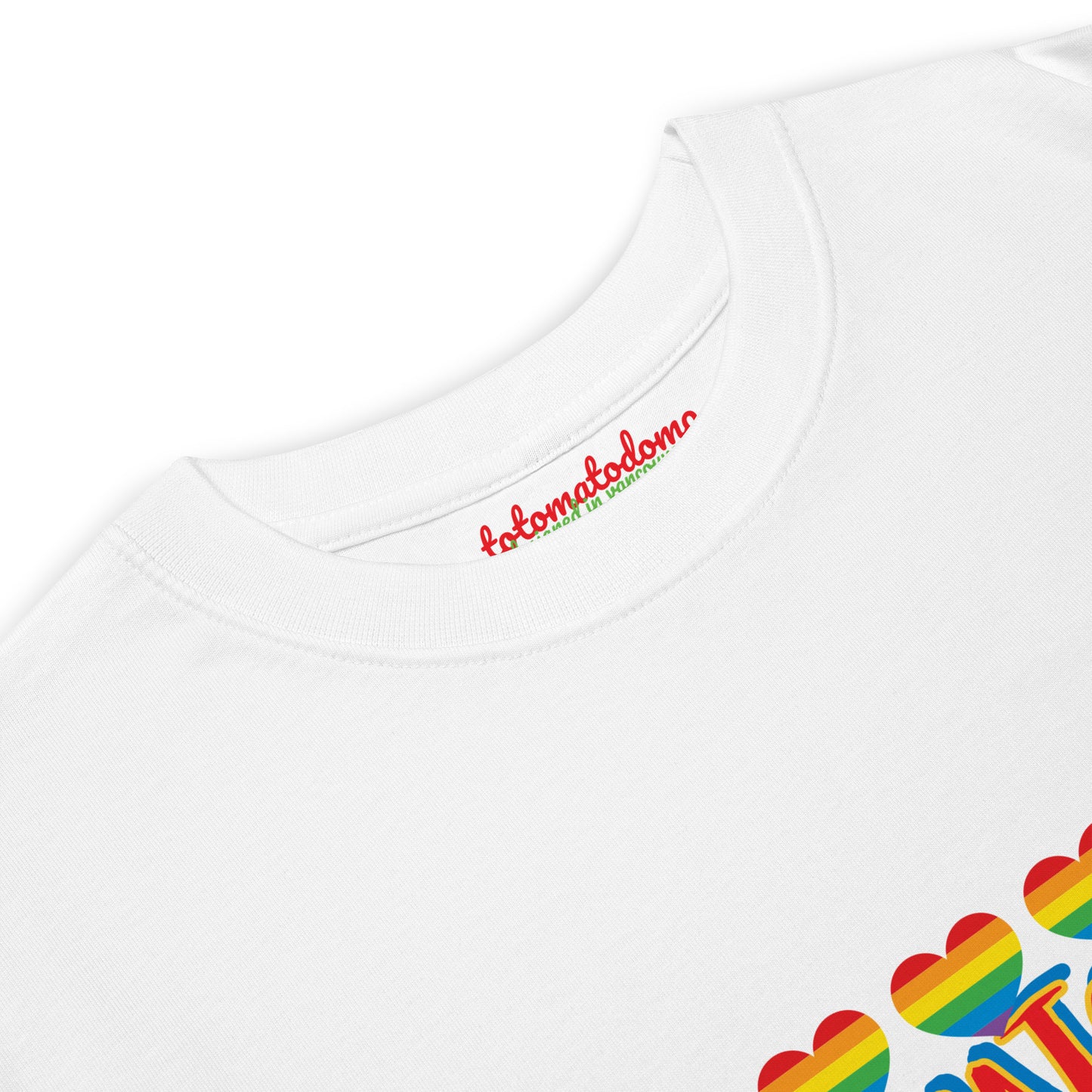 Totomatodomo Limited Edition Unisex Pride Hearts Premium Tee