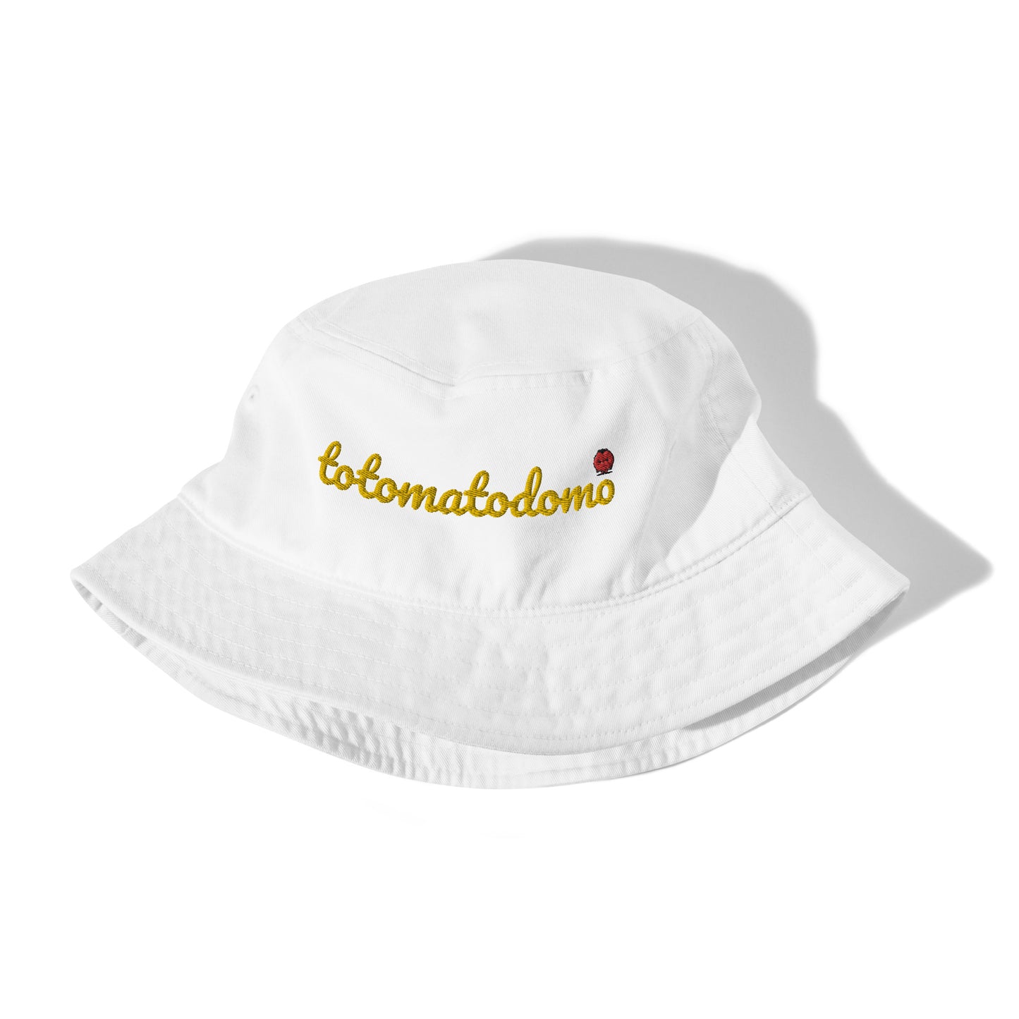 Totomatodomo Embroidered Unisex Organic Cotton Bucket Hat