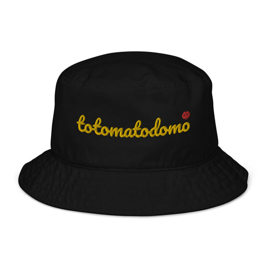 Totomatodomo Embroidered Unisex Organic Cotton Bucket Hat