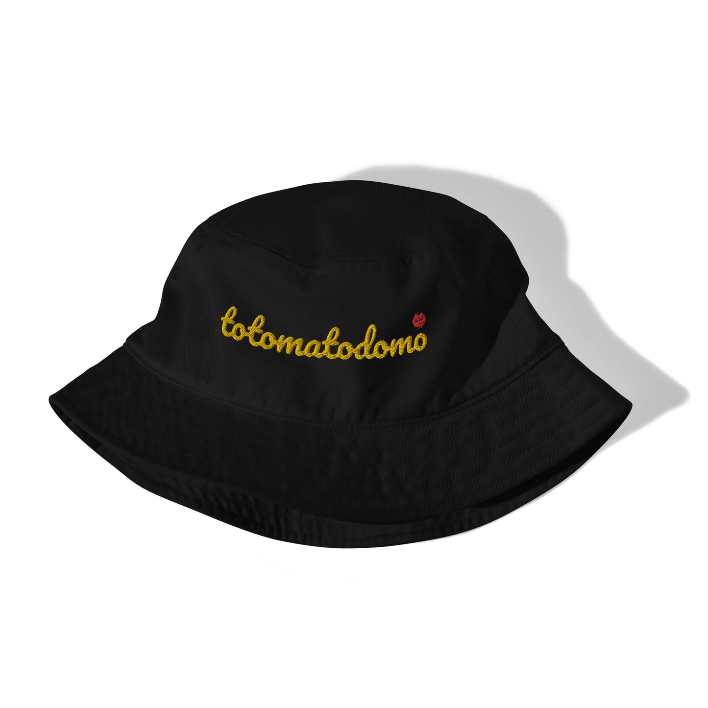 Totomatodomo Embroidered Unisex Organic Cotton Bucket Hat