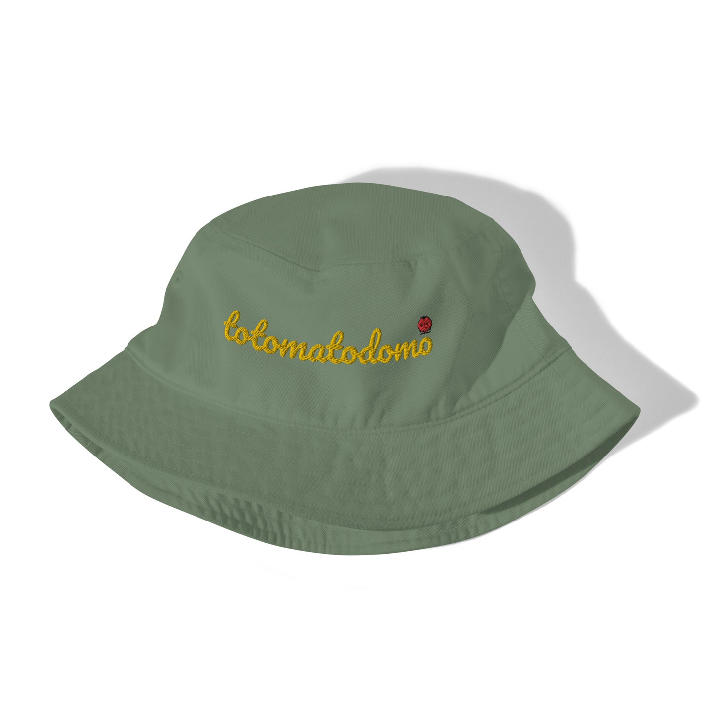 Totomatodomo Embroidered Unisex Organic Cotton Bucket Hat