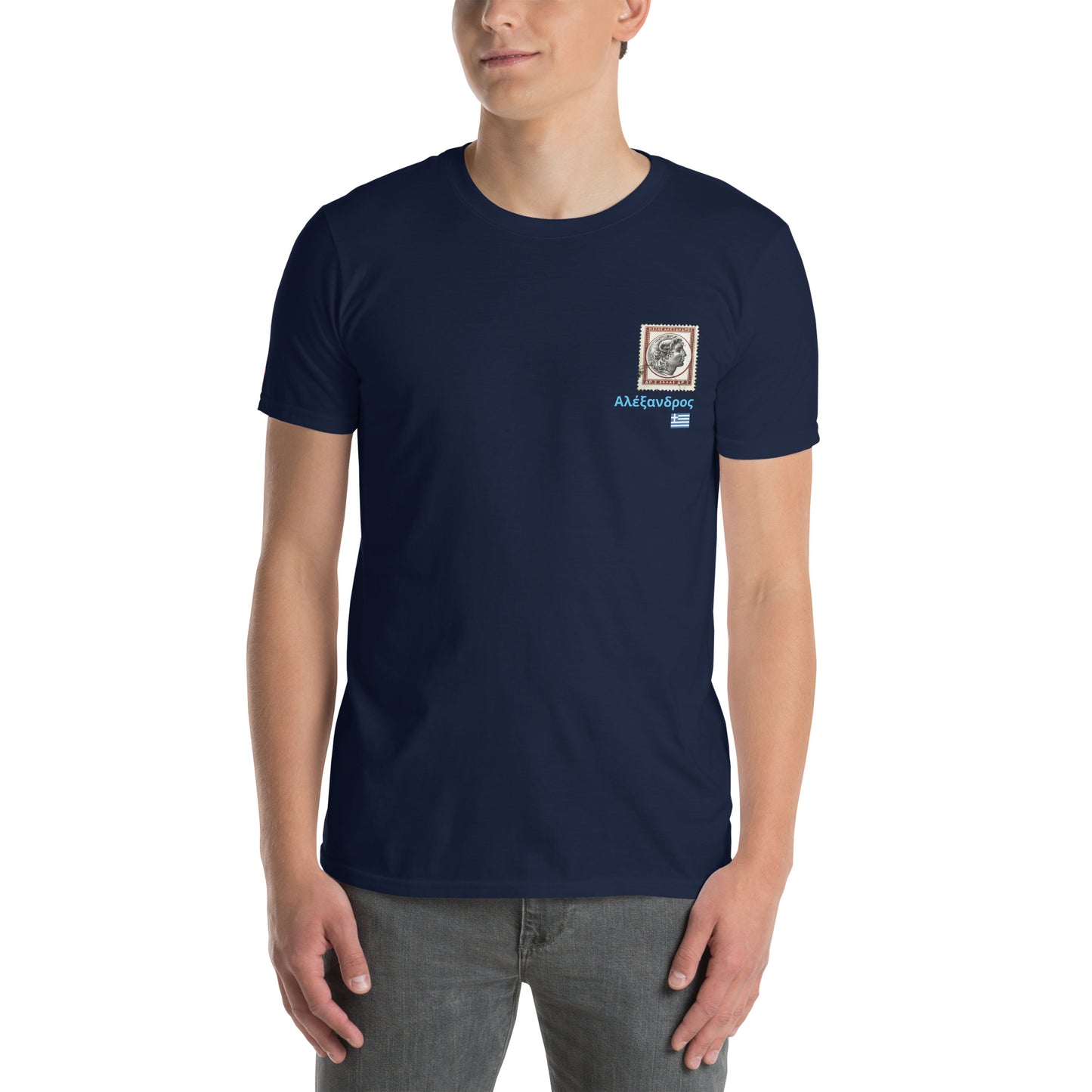 Totomatodomo Unisex 'Alexander the Great' T-Shirt | Greek Flag Design