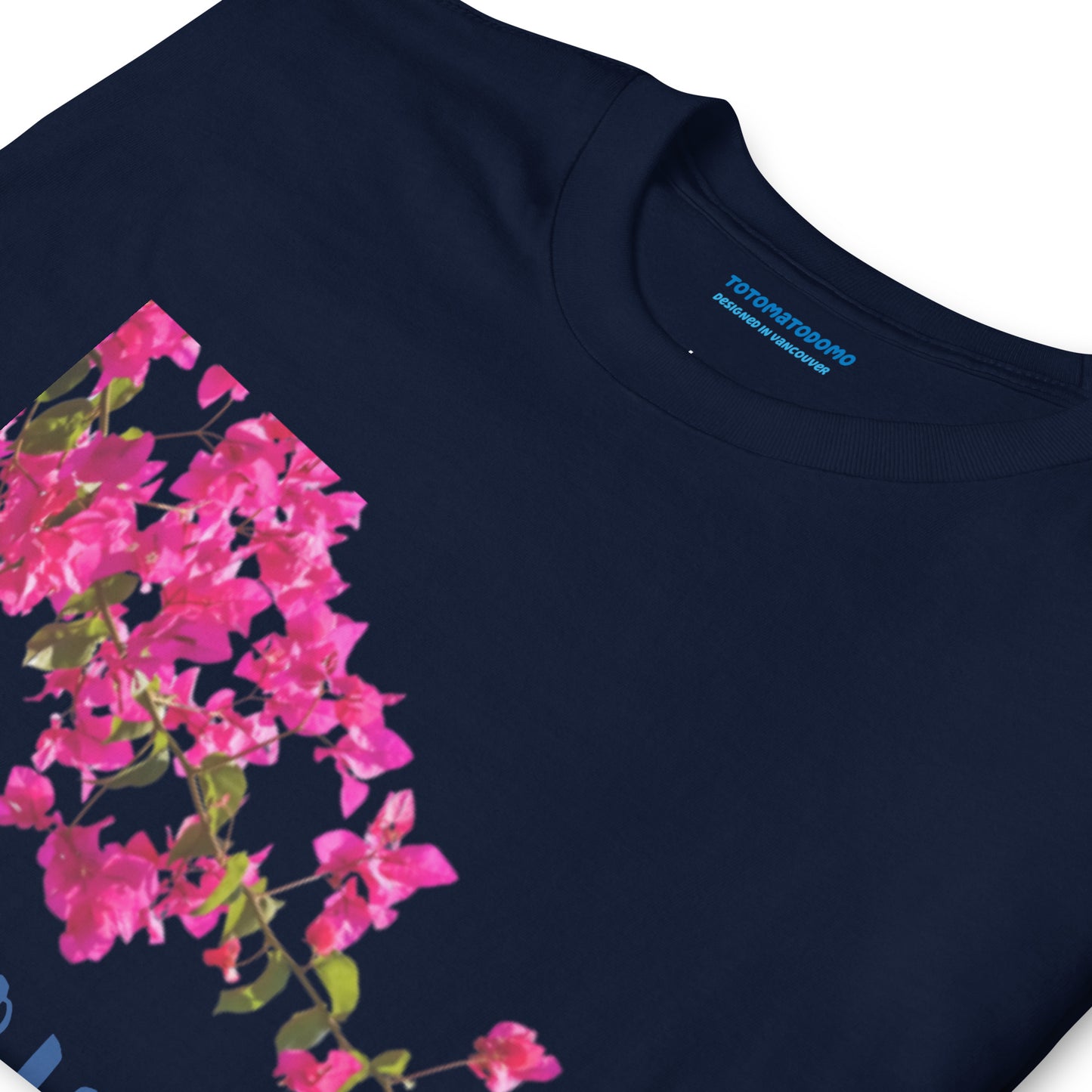 Totomatodomo Unisex 'Bodrum' T-Shirt | Bougainvillea Design