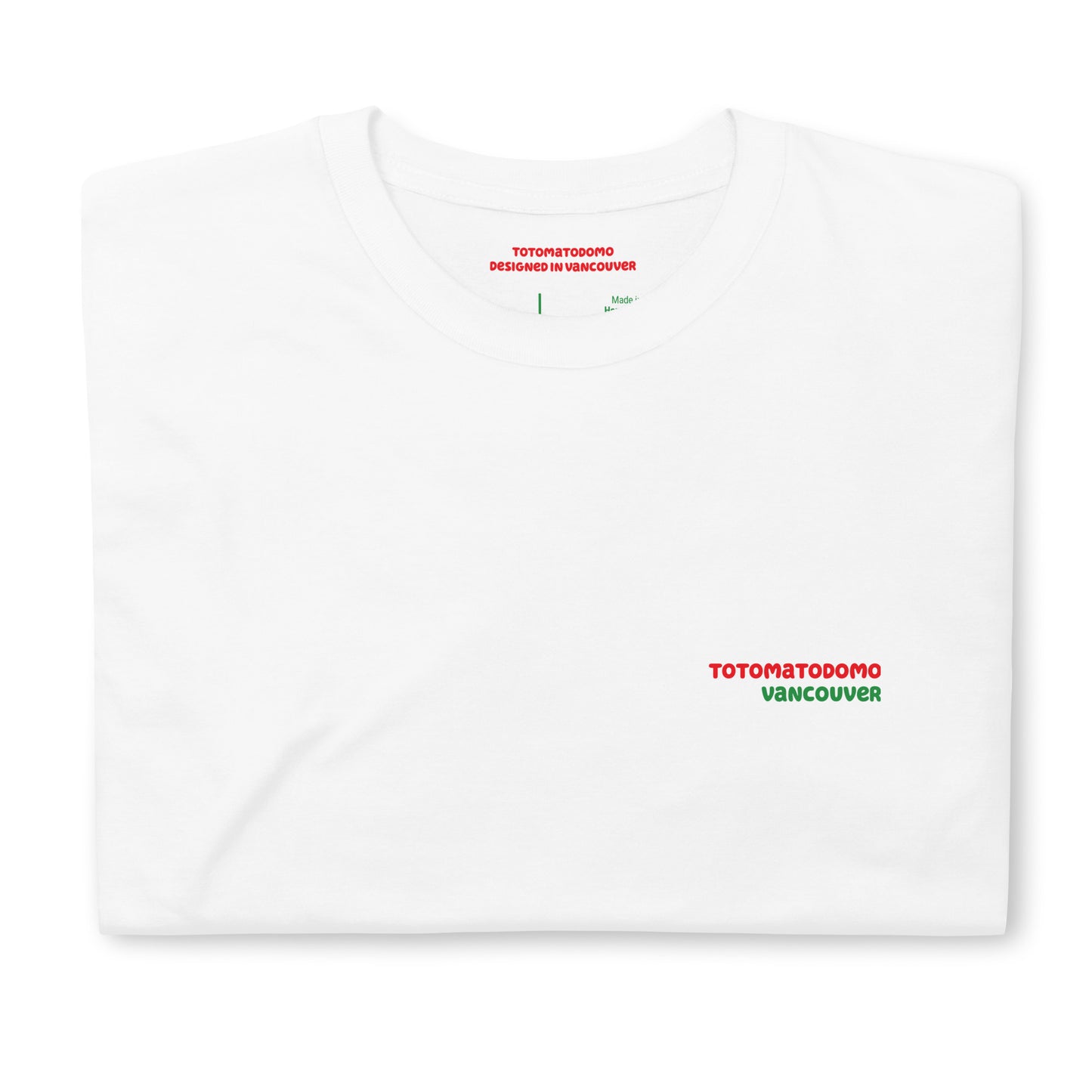 Totomatodomo Unisex Short Sleeve Graphic Tee | Vancouver Red Logo