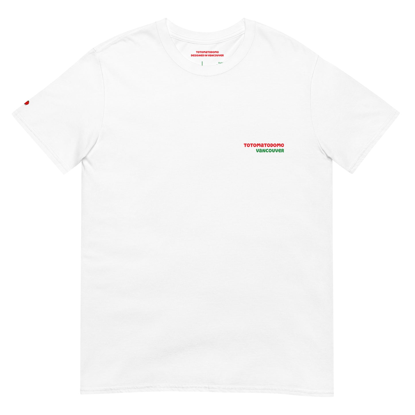 Totomatodomo Unisex Short Sleeve Graphic Tee | Vancouver Red Logo