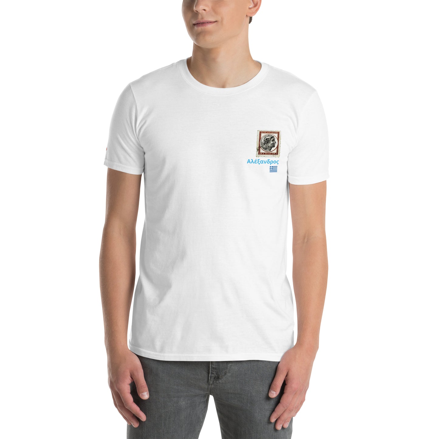 Totomatodomo Unisex 'Alexander the Great' T-Shirt | Greek Flag Design