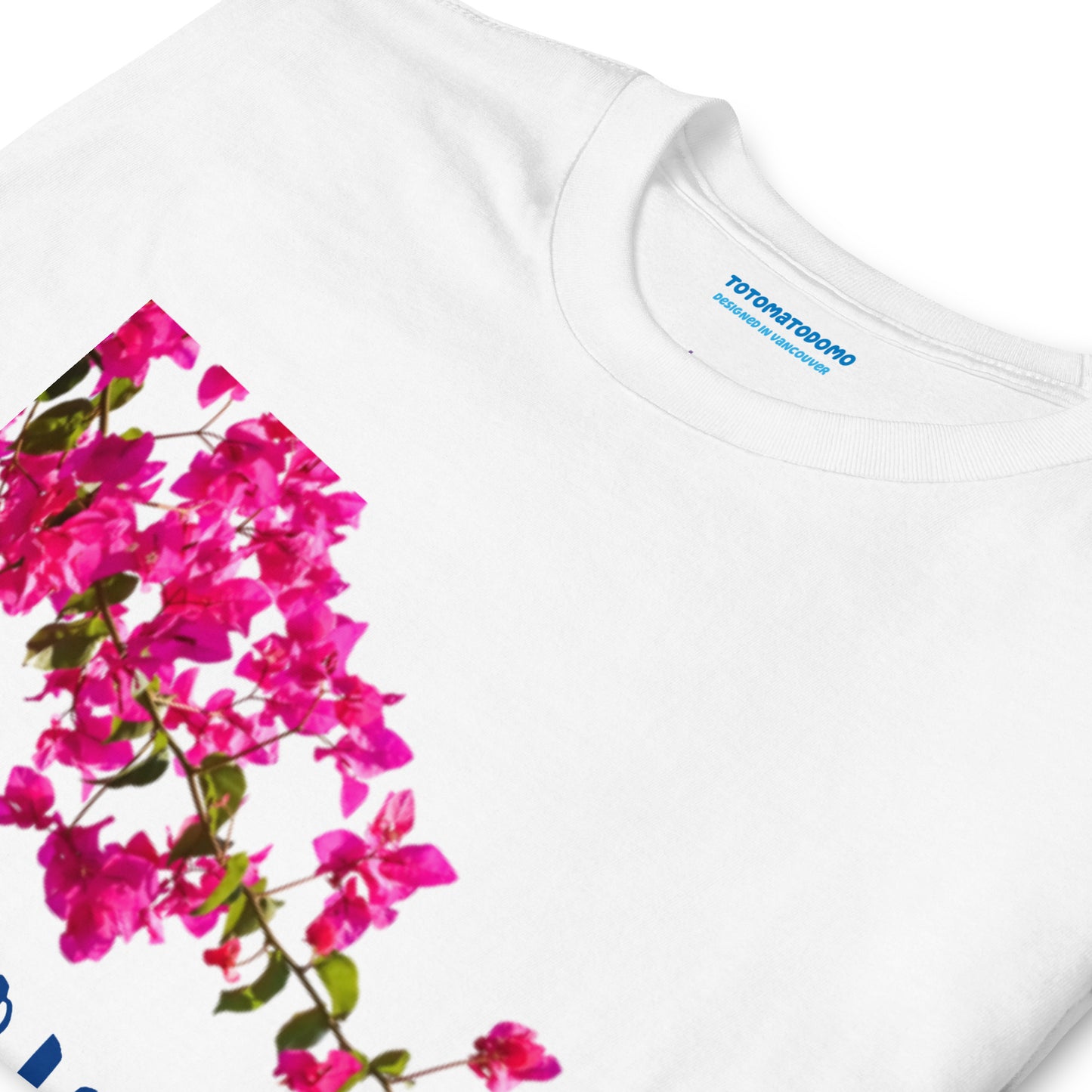 Totomatodomo Unisex 'Bodrum' T-Shirt | Bougainvillea Design