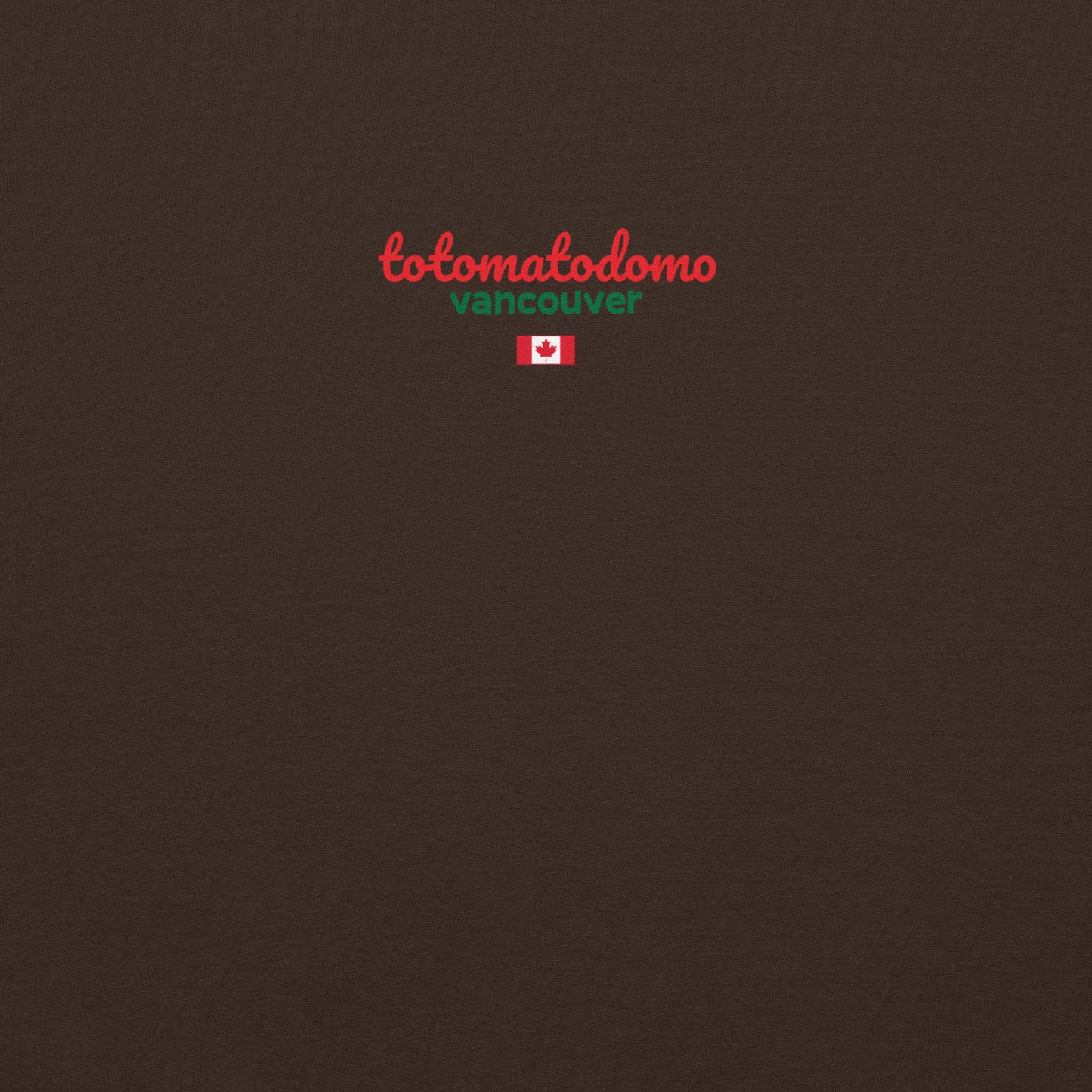 Totomatodomo Unisex Vancouver Hoodie with Canadian Flag