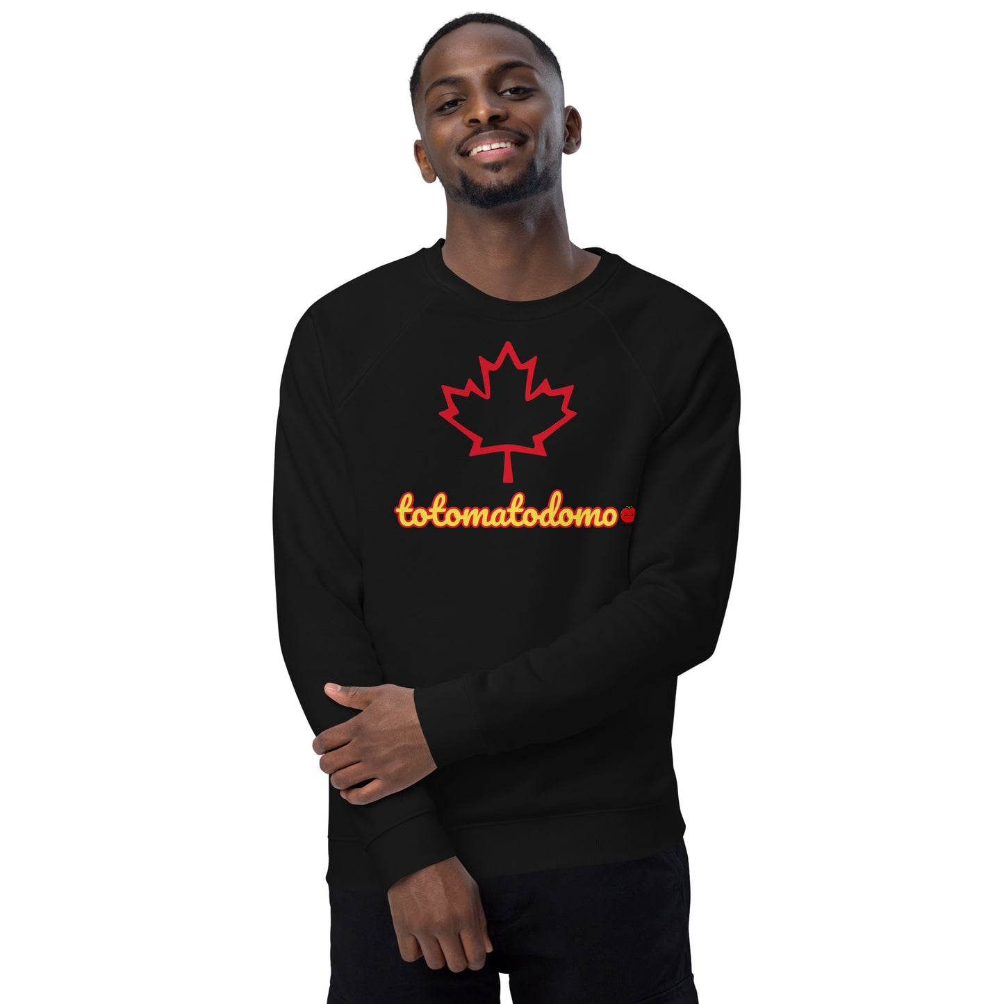 Totomatodomo Canada Unisex Organic Cotton Raglan Sweatshirt