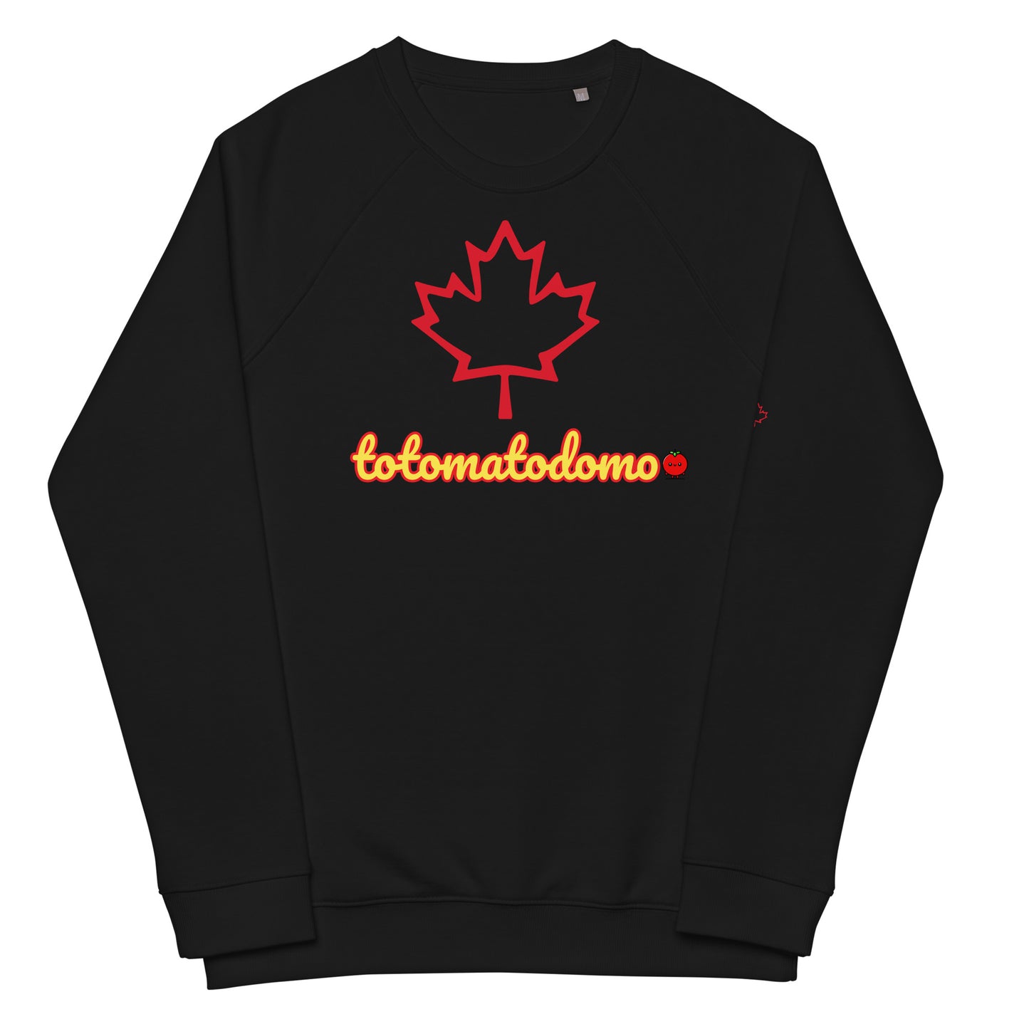 Totomatodomo Canada Unisex Organic Cotton Raglan Sweatshirt