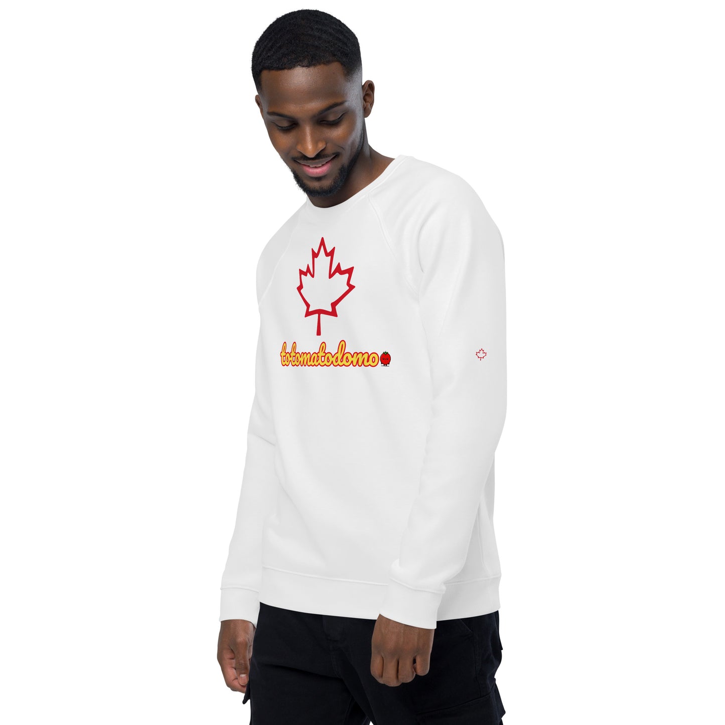 Totomatodomo Canada Unisex Organic Cotton Raglan Sweatshirt