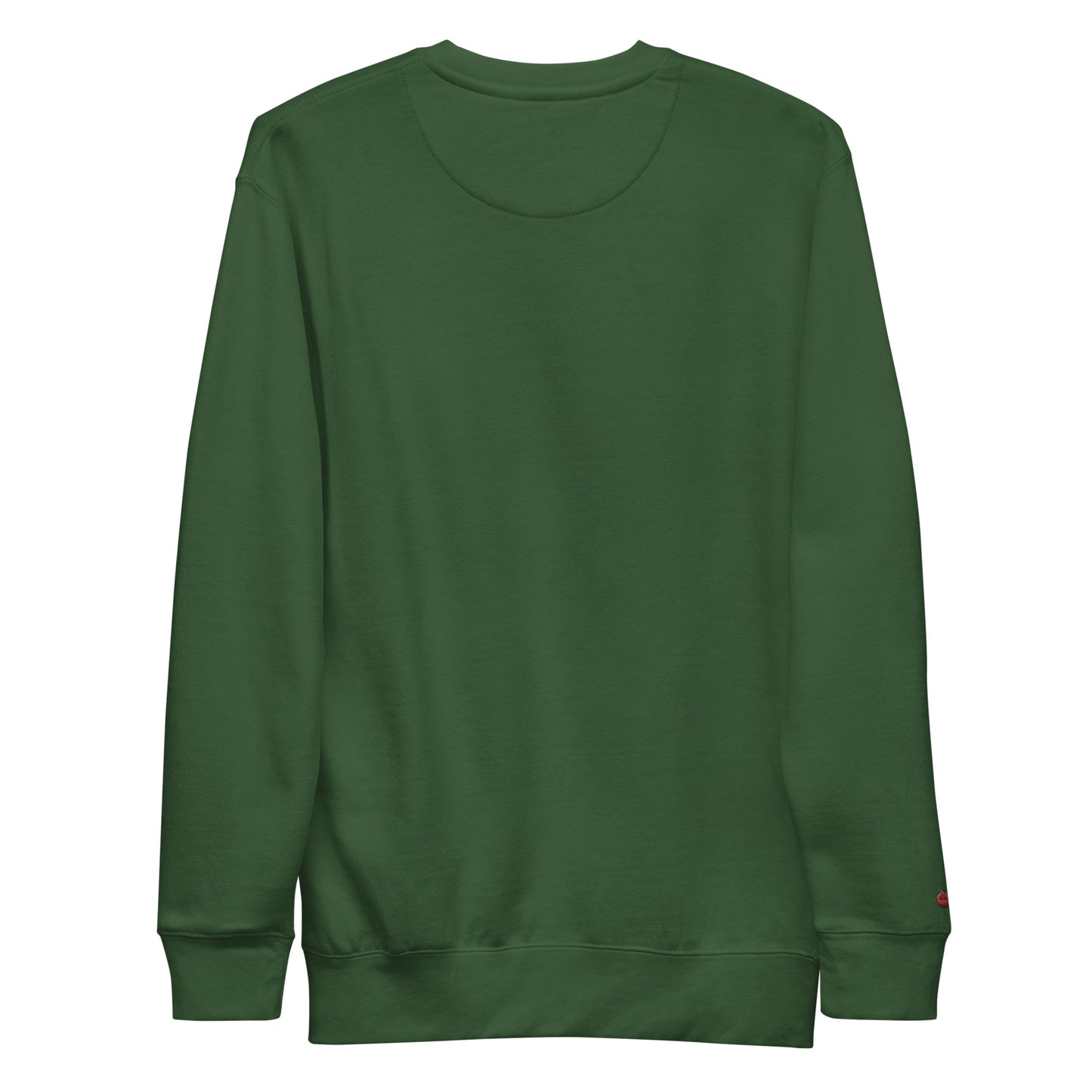 Totomatodomo Unisex Minimalist Sweatshirt | Streetwear Tomato Logo Crewneck Green Logo